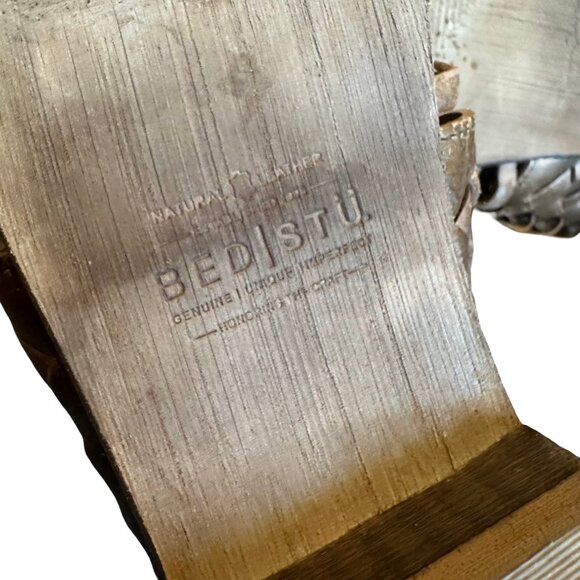 Bed Stu Las Cruces Distressed Leather Shoes Flat Genuine Luxury Size 9 Women's - Picture 15 of 16